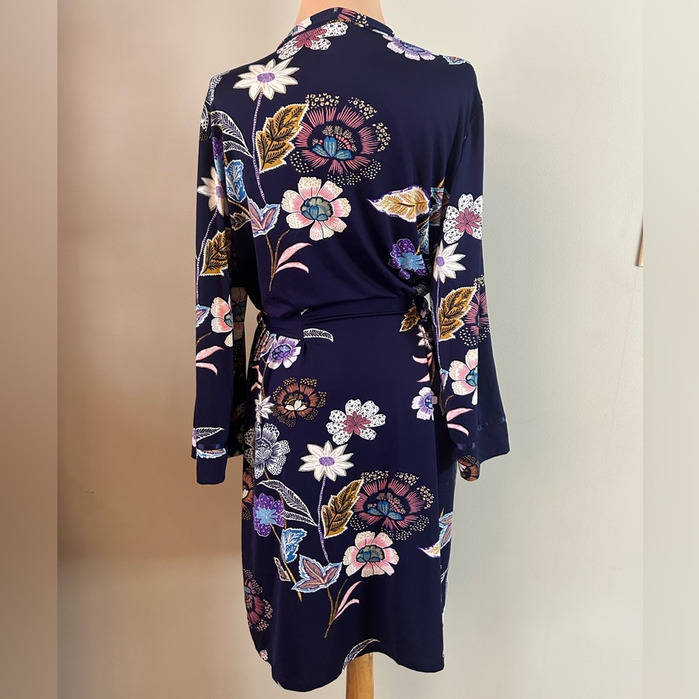 New Directions Floral Print Robe - Multicolor - Picture 3 of 6